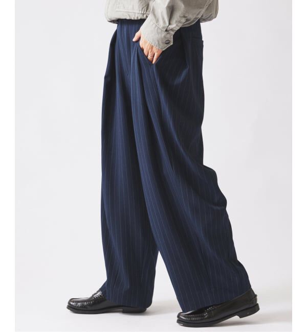 JOURNAL STANDARD relume「《予約》ダブルプリーツ ヒールカット スラックス」|スラックス|