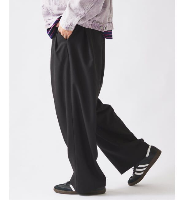 JOURNAL STANDARD relume「《予約》ダブルプリーツ ヒールカット スラックス」|スラックス|