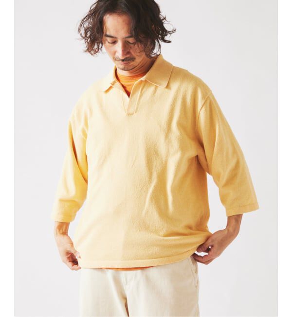 JOURNAL STANDARD relume「《予約》ウォッシャブル ブークレニット スキッパー ポロシャツ」|Tシャツ・カットソー|