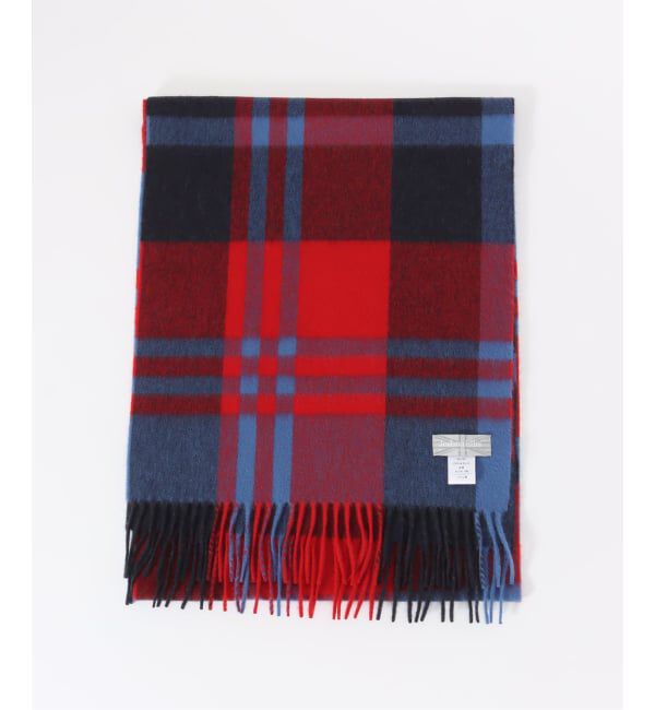 JOURNAL STANDARD「【Joshua Ellis / ジョシュア エリス】 Primary Black Watch」|マフラー|レッド