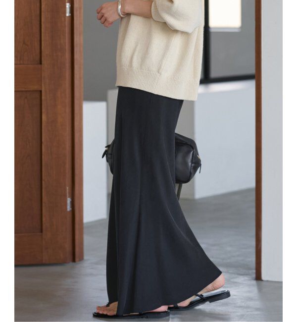 FRAMeWORK「≪追加≫キュプラバイアスサテンロングスカート」|スカート|