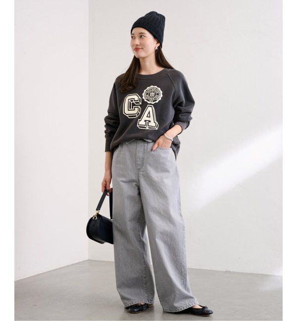 FRAMeWORK「ブリーチデニムイージーパンツ」|デニム|