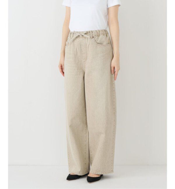 FRAMeWORK「ブリーチデニムイージーパンツ」|デニム|