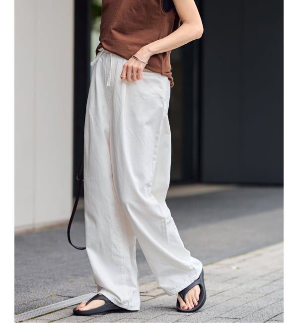 FRAMeWORK「ライトオンスデニムイージーパンツ」|デニム|