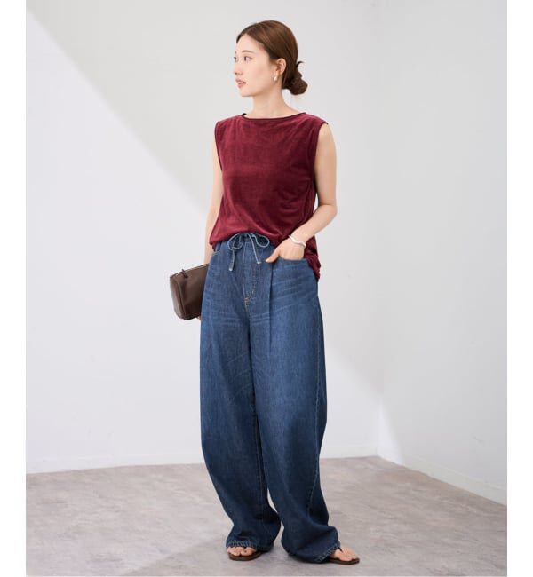 FRAMeWORK「ライトオンスデニムイージーパンツ」|デニム|