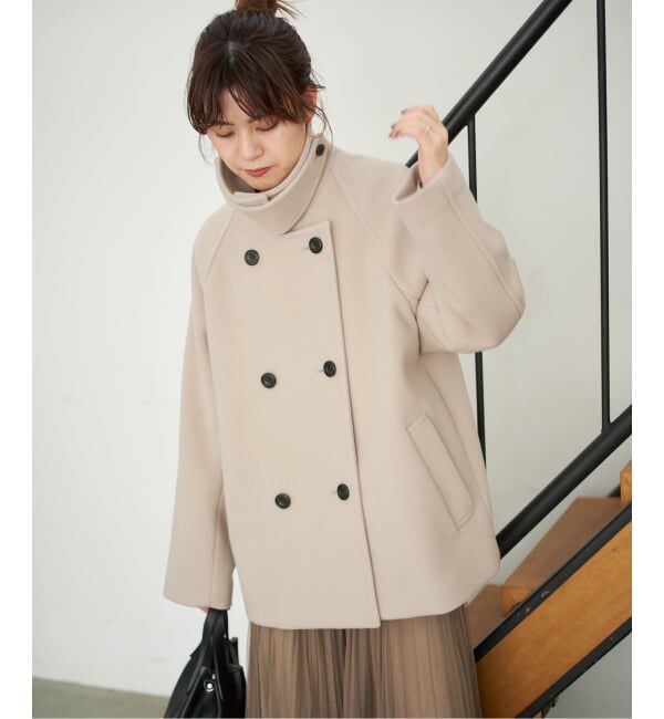 Spick and Span「《追加》S160スタンドカラーショートコート」|その他|
