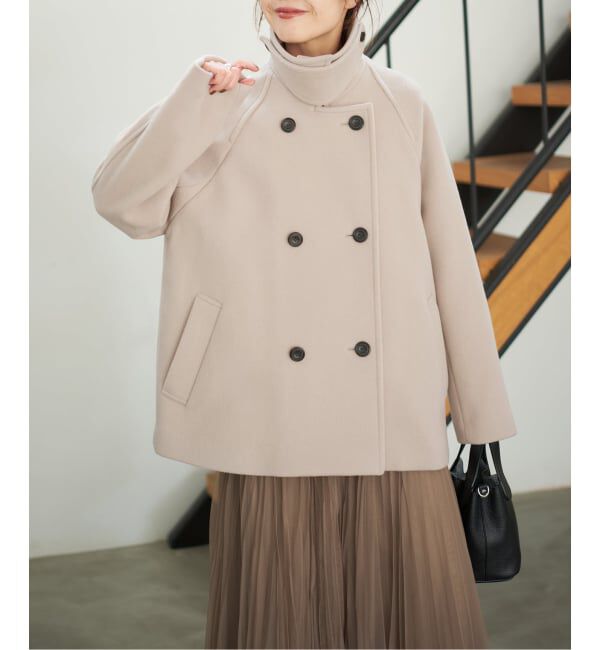 Spick and Span「《追加》S160スタンドカラーショートコート」|その他|