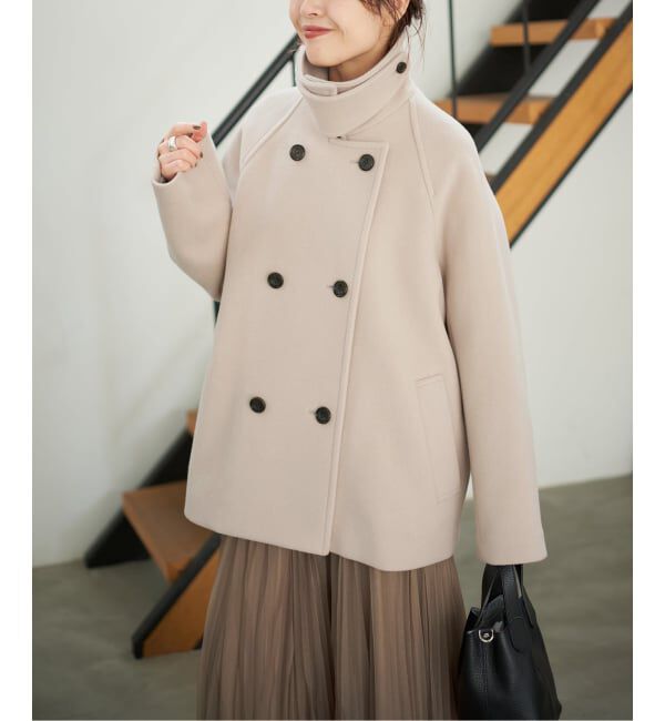 Spick and Span「《追加》S160スタンドカラーショートコート」|その他|