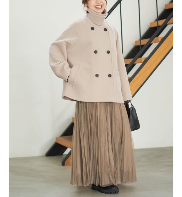 Spick and Span「《追加》S160スタンドカラーショートコート」|その他|