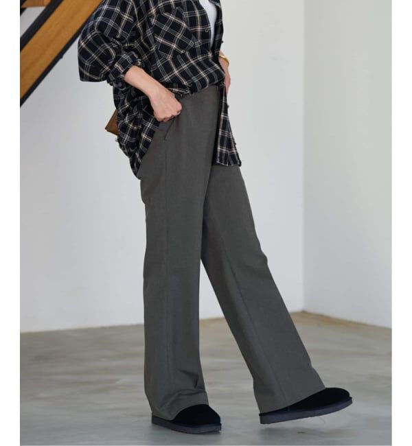 FRAMeWORK「≪追加≫裏起毛フレアパンツ 5」|スラックス|