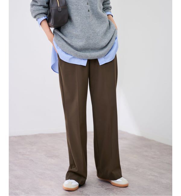 FRAMeWORK「≪追加≫裏起毛フレアパンツ 5」|スラックス|