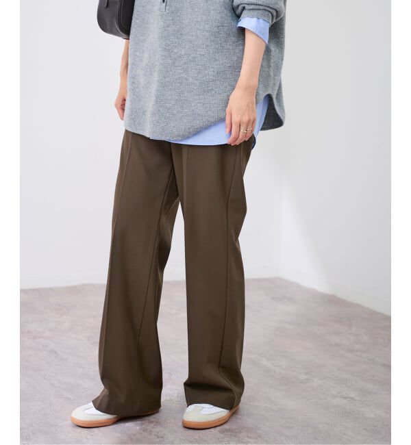 FRAMeWORK「≪追加≫裏起毛フレアパンツ 5」|スラックス|ブラウン