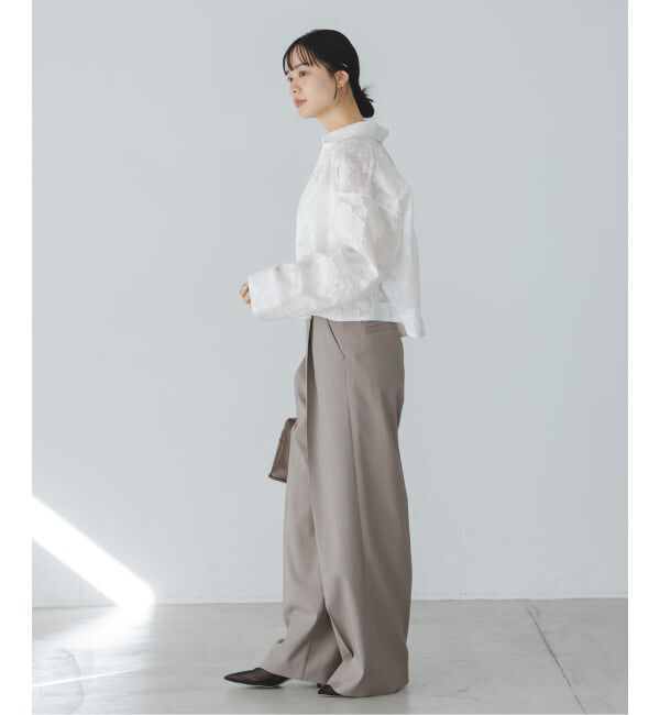 NOBLE「《予約》フラワージャガードショートシャツ」|シャツ・ブラウス|