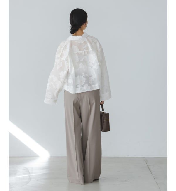 NOBLE「《予約》フラワージャガードショートシャツ」|シャツ・ブラウス|