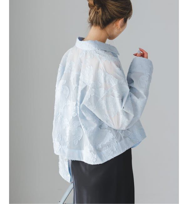 NOBLE「《予約》フラワージャガードショートシャツ」|シャツ・ブラウス|
