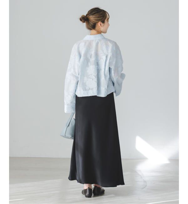 NOBLE「《予約》フラワージャガードショートシャツ」|シャツ・ブラウス|