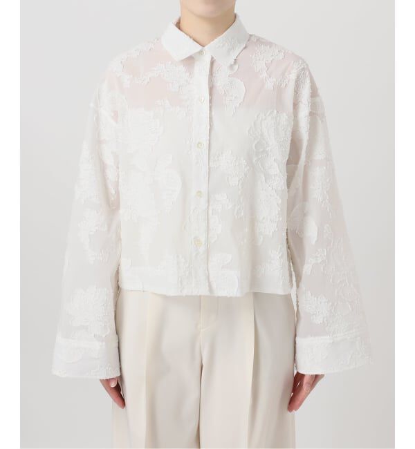 NOBLE「《予約》フラワージャガードショートシャツ」|シャツ・ブラウス|
