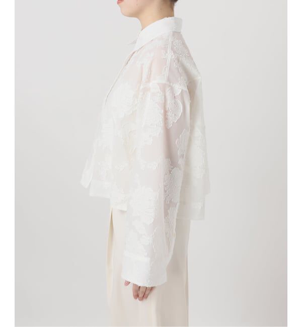 NOBLE「《予約》フラワージャガードショートシャツ」|シャツ・ブラウス|