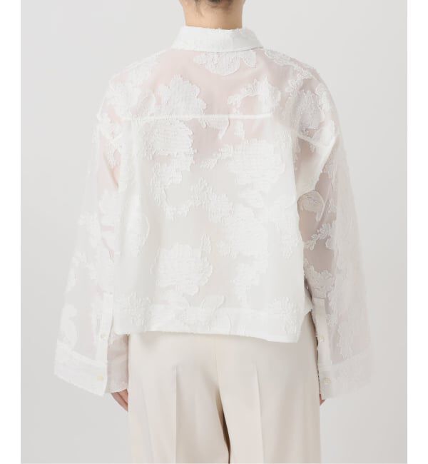 NOBLE「《予約》フラワージャガードショートシャツ」|シャツ・ブラウス|