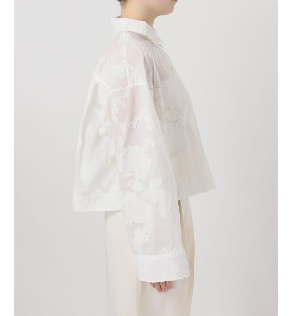 NOBLE「《予約》フラワージャガードショートシャツ」|シャツ・ブラウス|