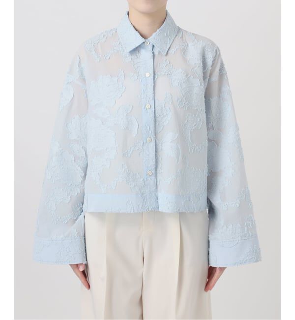 NOBLE「《予約》フラワージャガードショートシャツ」|シャツ・ブラウス|