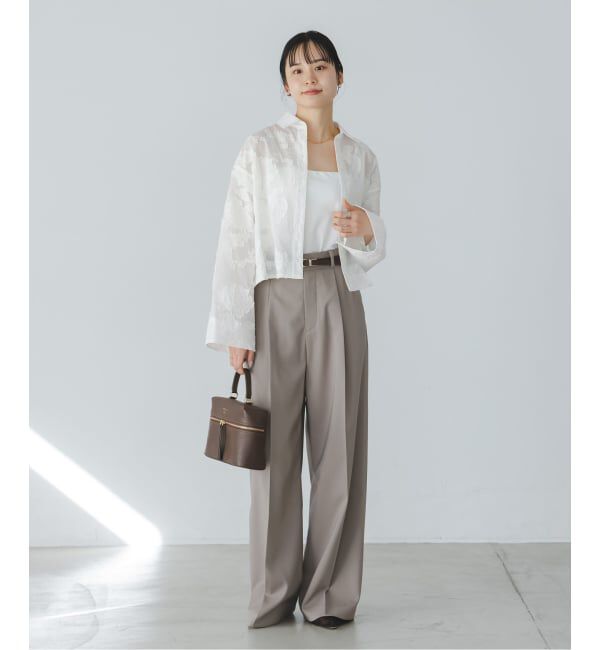 NOBLE「《予約》フラワージャガードショートシャツ」|シャツ・ブラウス|