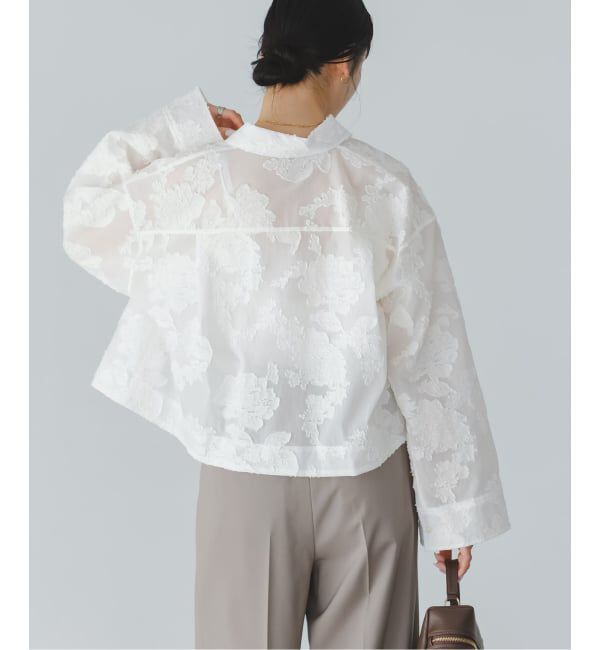 NOBLE「《予約》フラワージャガードショートシャツ」|シャツ・ブラウス|