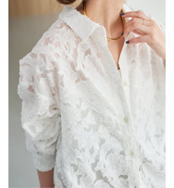 Spick and Span「《WEB限定予約》シアージャガードシャツ」|シャツ・ブラウス|