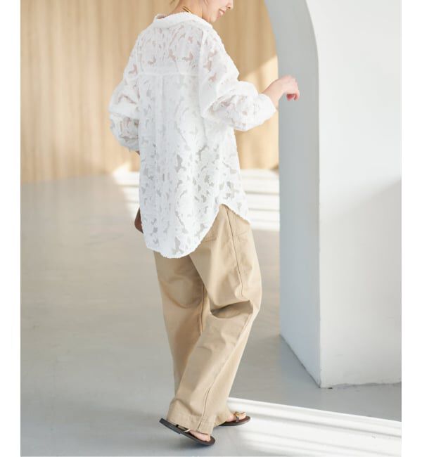 Spick and Span「《WEB限定予約》シアージャガードシャツ」|シャツ・ブラウス|