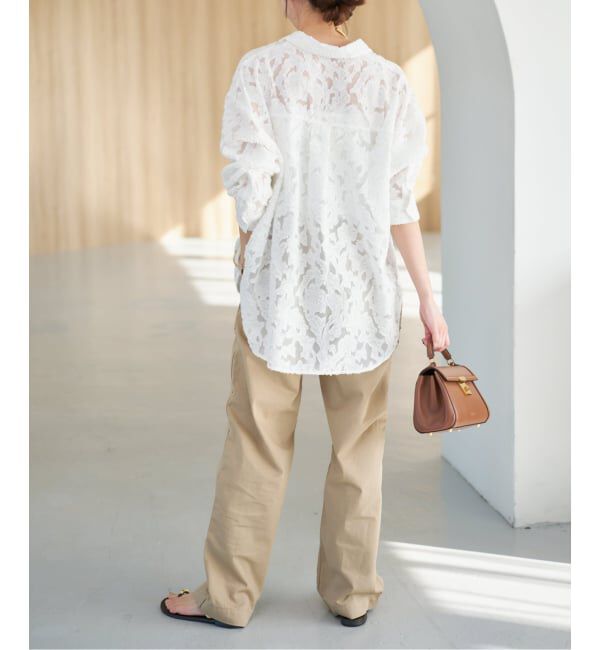 Spick and Span「《WEB限定予約》シアージャガードシャツ」|シャツ・ブラウス|