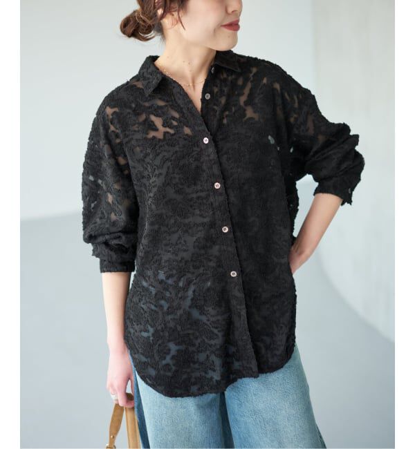 Spick and Span「《WEB限定予約》シアージャガードシャツ」|シャツ・ブラウス|