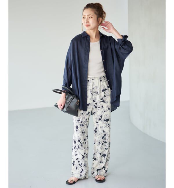 Spick and Span「《予約》フローラルプリントイージーパンツ」|その他|