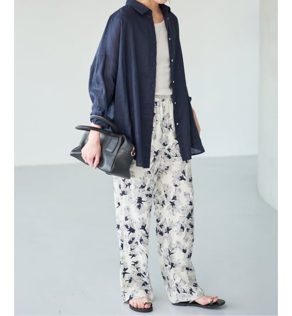 Spick and Span「《予約》フローラルプリントイージーパンツ」|その他|