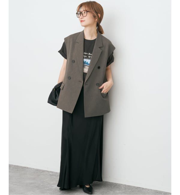 Spick and Span「《予約》エアリーブレンドダブルブレストジレ」|その他|