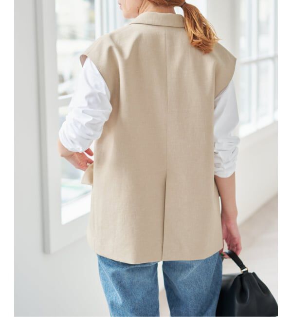 Spick and Span「《予約》エアリーブレンドダブルブレストジレ」|その他|