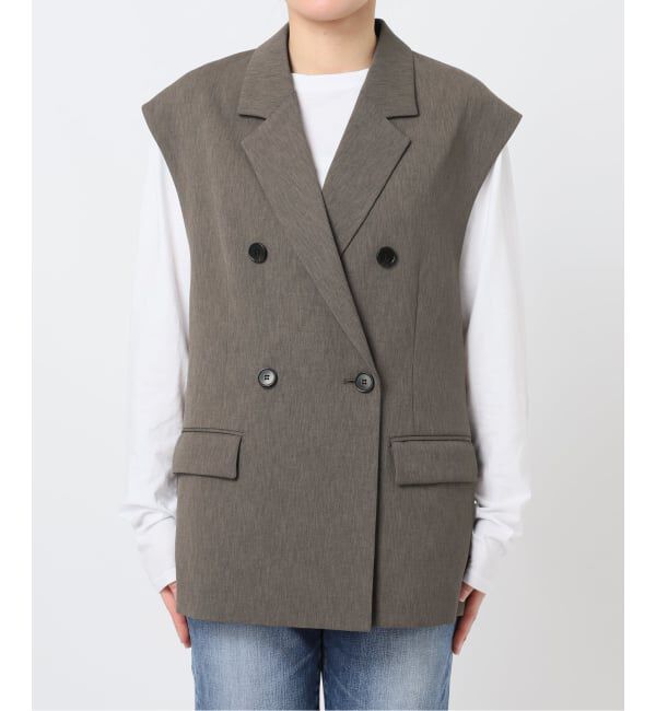 Spick and Span「《予約》エアリーブレンドダブルブレストジレ」|その他|