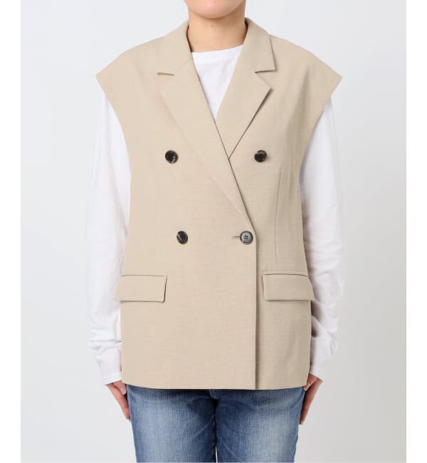 Spick and Span「《予約》エアリーブレンドダブルブレストジレ」|その他|