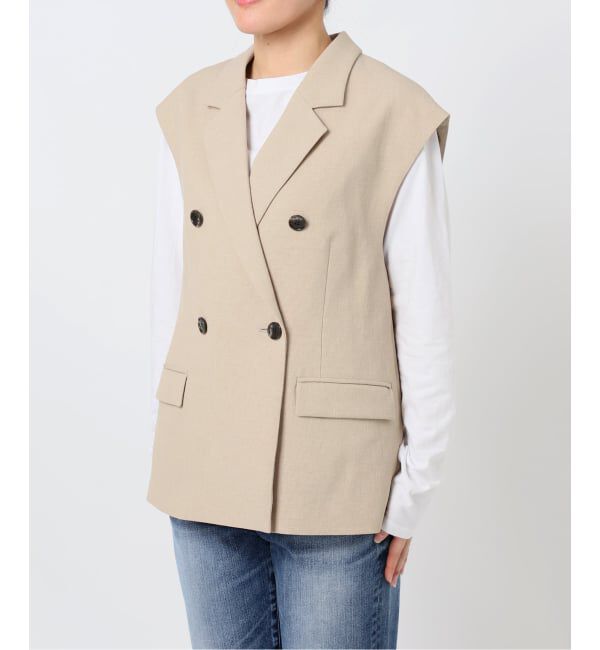 Spick and Span「《予約》エアリーブレンドダブルブレストジレ」|その他|