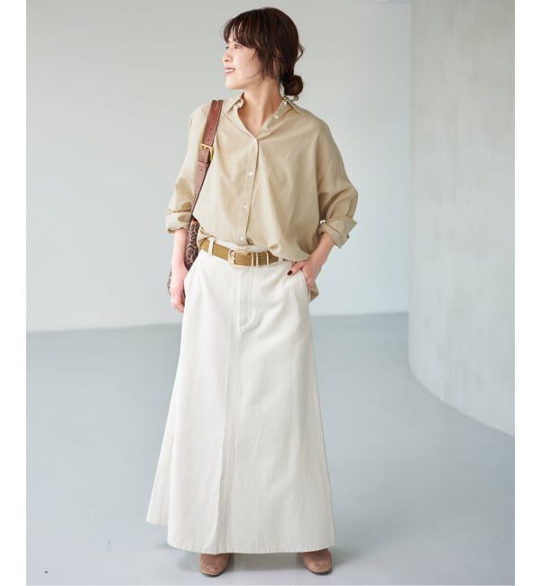 Spick and Span「《新色有り / 追加予約》ガーメントダイカシュクールシャツ」|シャツ・ブラウス|