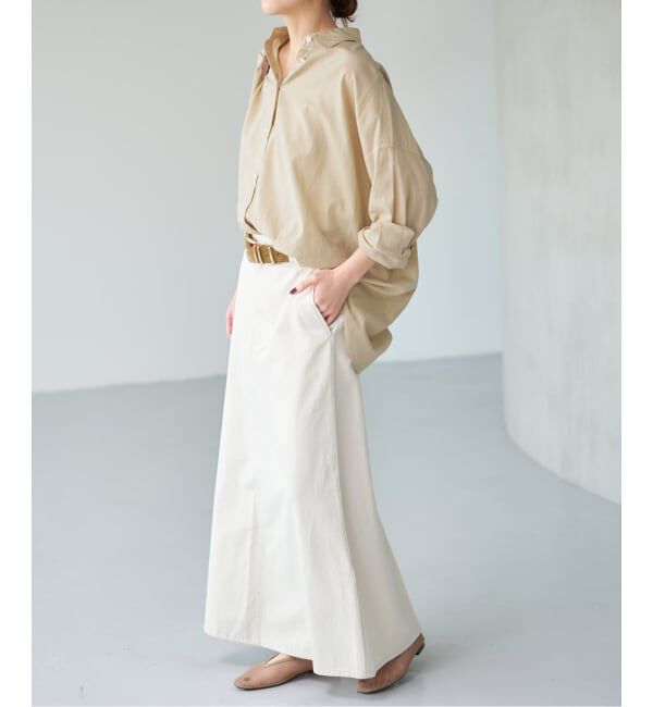 Spick and Span「《新色有り / 追加予約》ガーメントダイカシュクールシャツ」|シャツ・ブラウス|