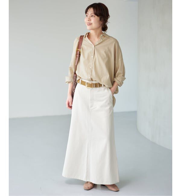 Spick and Span「《新色有り / 追加予約》ガーメントダイカシュクールシャツ」|シャツ・ブラウス|