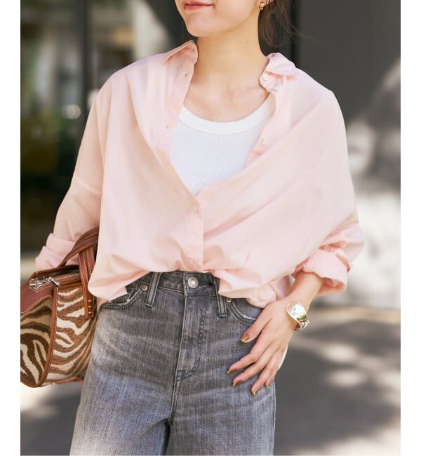 Spick and Span「《新色有り / 追加予約》ガーメントダイカシュクールシャツ」|シャツ・ブラウス|