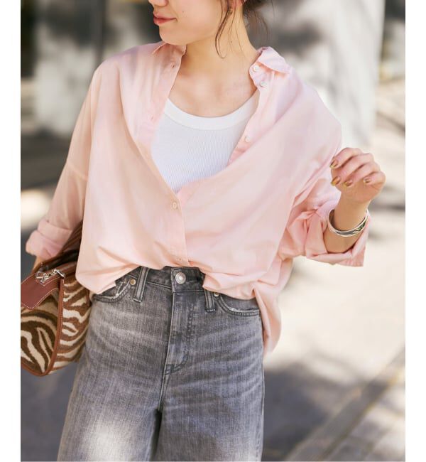 Spick and Span「《新色有り / 追加予約》ガーメントダイカシュクールシャツ」|シャツ・ブラウス|