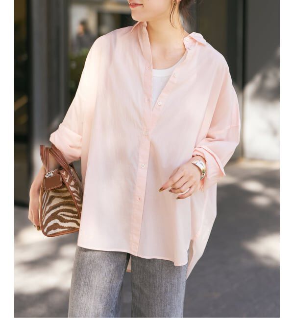 Spick and Span「《新色有り / 追加予約》ガーメントダイカシュクールシャツ」|シャツ・ブラウス|