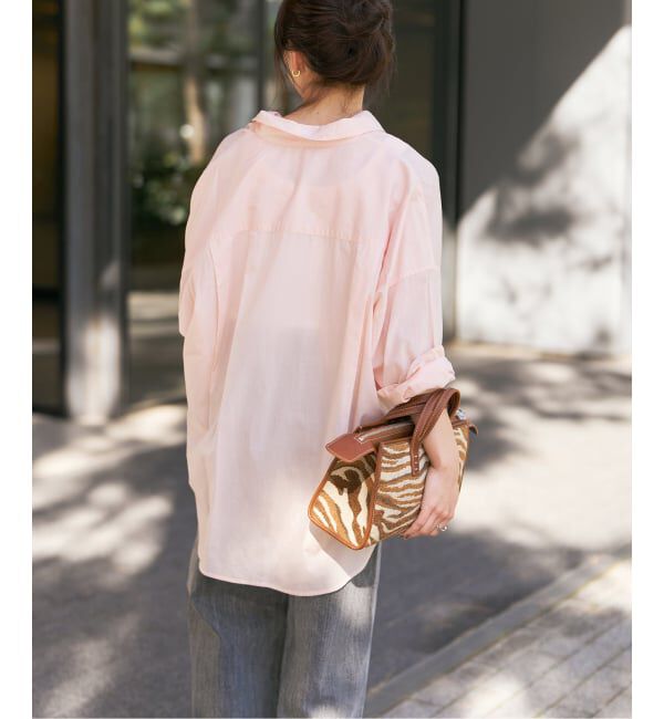 Spick and Span「《新色有り / 追加予約》ガーメントダイカシュクールシャツ」|シャツ・ブラウス|