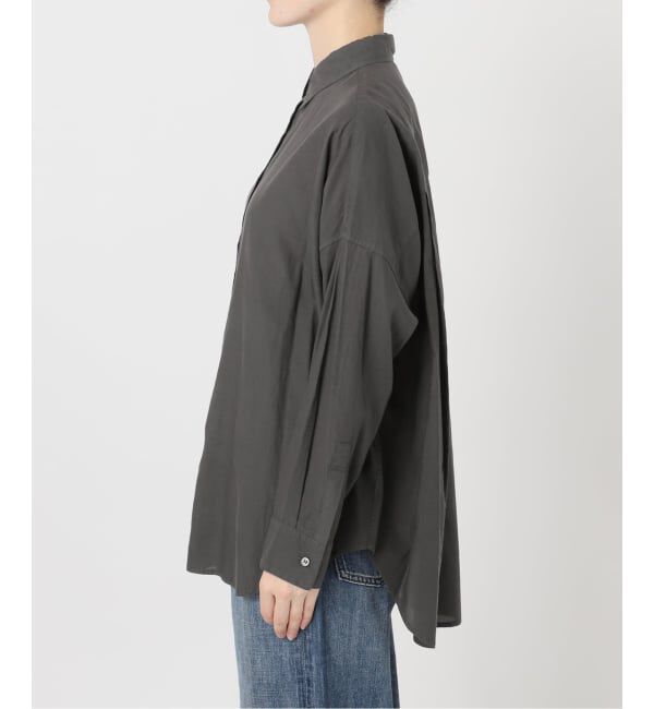 Spick and Span「《新色有り / 追加予約》ガーメントダイカシュクールシャツ」|シャツ・ブラウス|