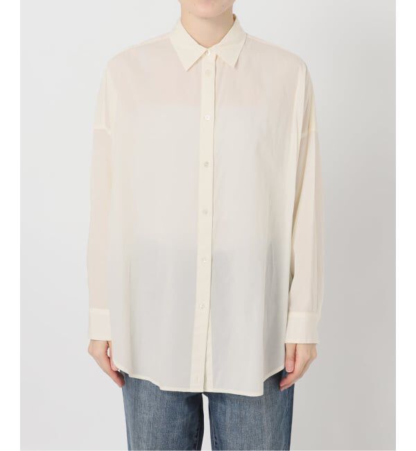 Spick and Span「《新色有り / 追加予約》ガーメントダイカシュクールシャツ」|シャツ・ブラウス|