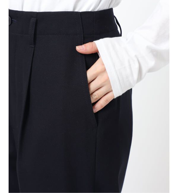Spick and Span「《予約》ドレープチノ1タックストレートパンツ」|チノ|