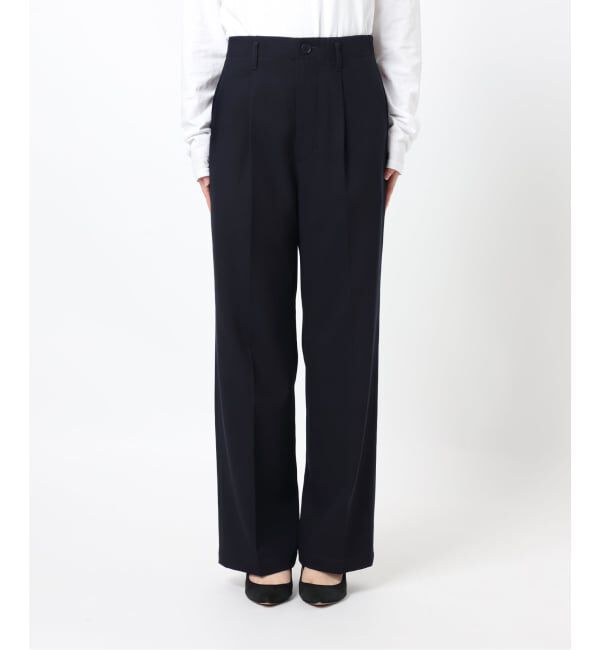 Spick and Span「《予約》ドレープチノ1タックストレートパンツ」|チノ|