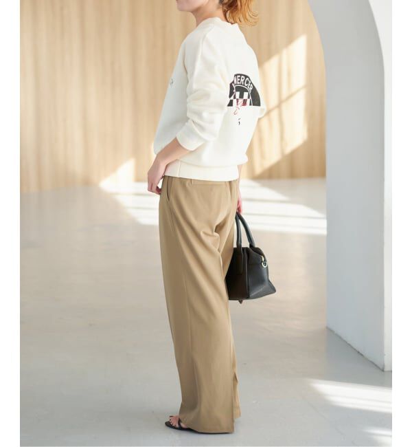 Spick and Span「《予約》ドレープチノ1タックストレートパンツ」|チノ|